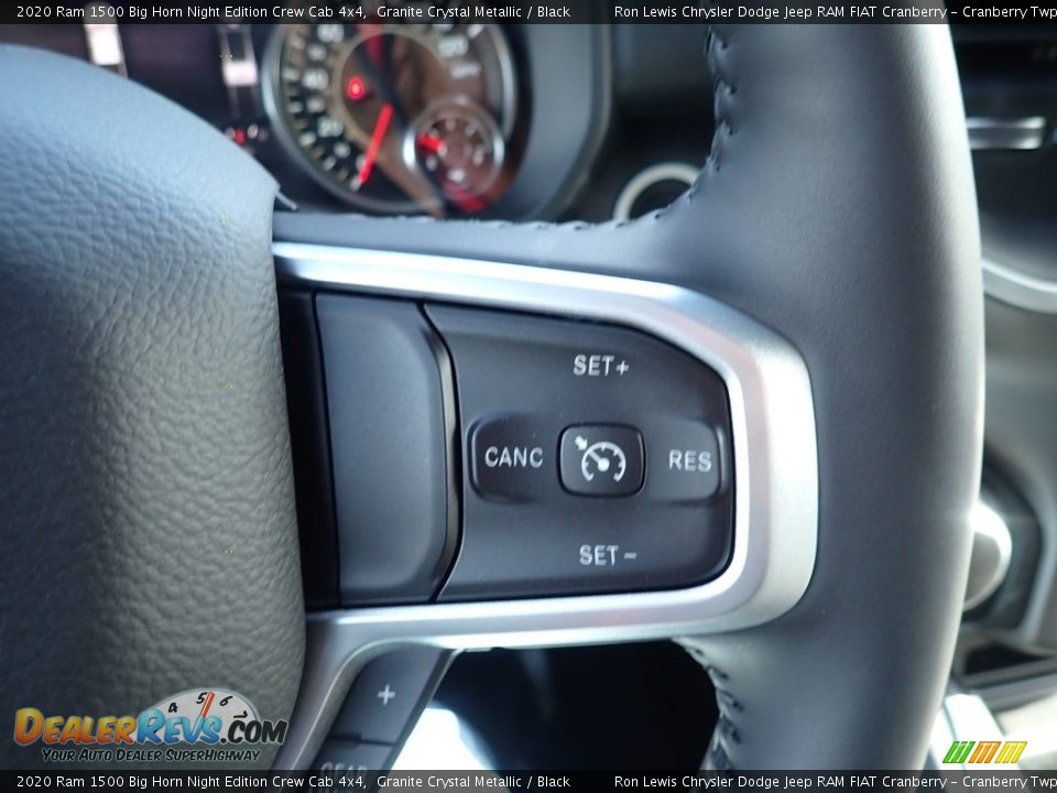 2020 Ram 1500 Big Horn Night Edition Crew Cab 4x4 Granite Crystal Metallic / Black Photo #17