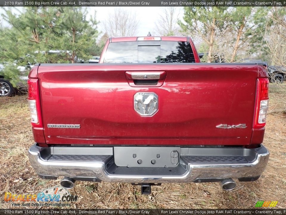 2020 Ram 1500 Big Horn Crew Cab 4x4 Delmonico Red Pearl / Black/Diesel Gray Photo #4