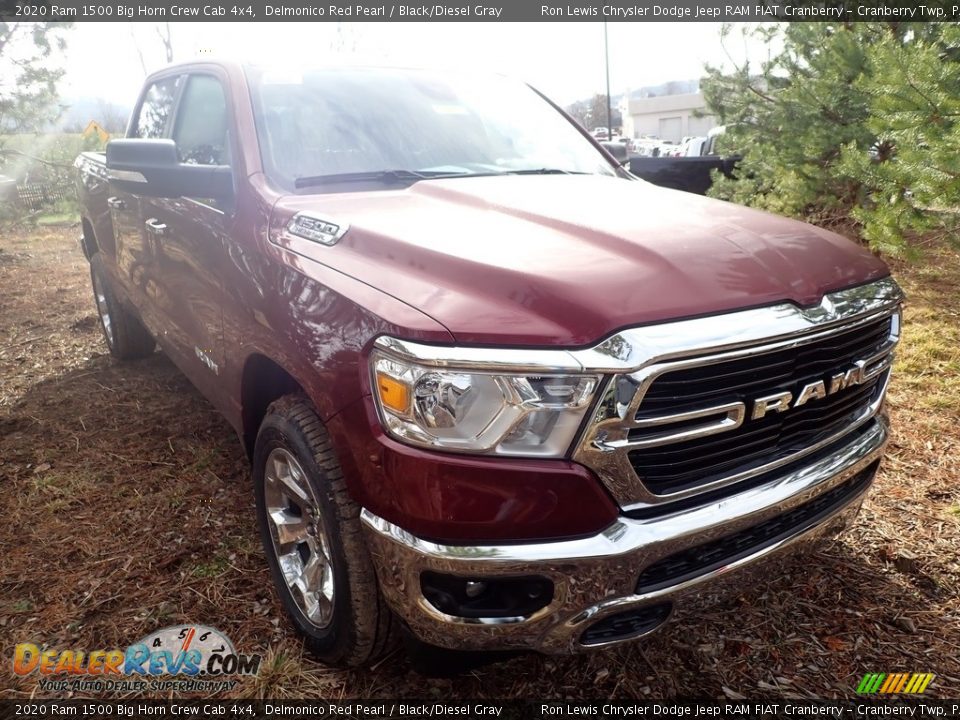 2020 Ram 1500 Big Horn Crew Cab 4x4 Delmonico Red Pearl / Black/Diesel Gray Photo #6