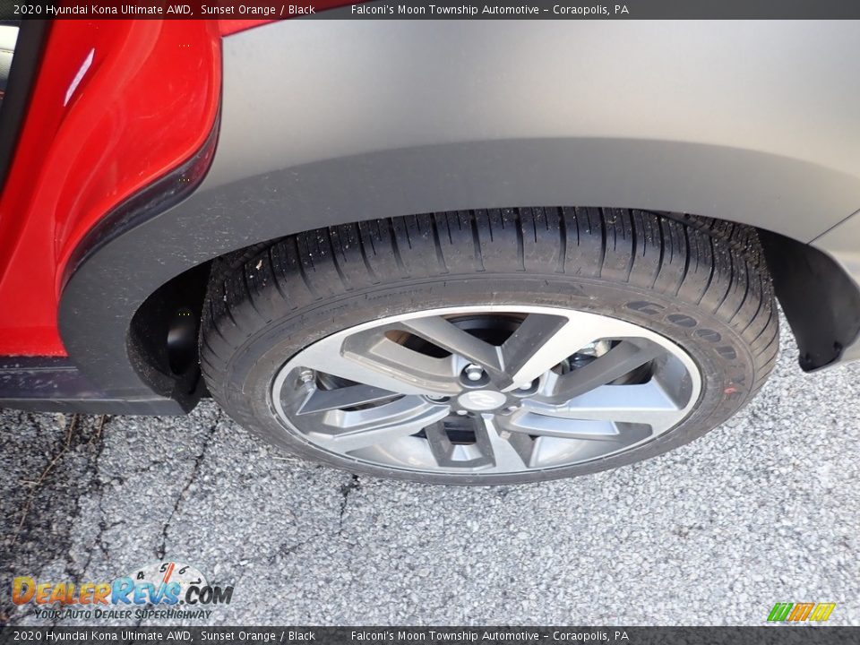 2020 Hyundai Kona Ultimate AWD Sunset Orange / Black Photo #7