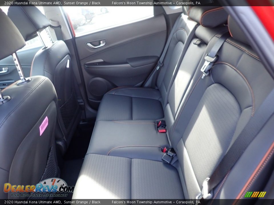 2020 Hyundai Kona Ultimate AWD Sunset Orange / Black Photo #8