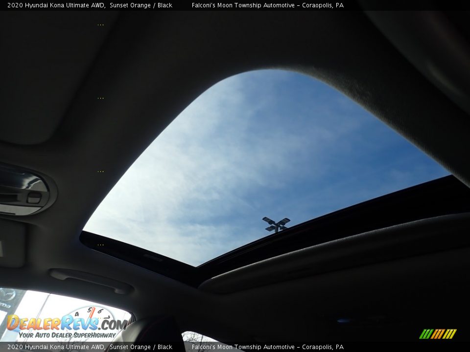 2020 Hyundai Kona Ultimate AWD Sunset Orange / Black Photo #13