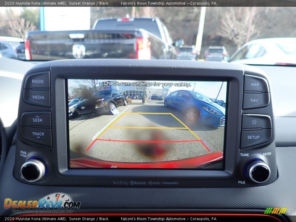 2020 Hyundai Kona Ultimate AWD Sunset Orange / Black Photo #15