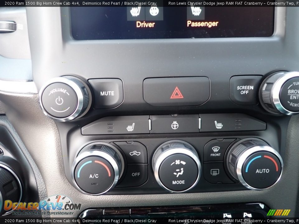 2020 Ram 1500 Big Horn Crew Cab 4x4 Delmonico Red Pearl / Black/Diesel Gray Photo #18
