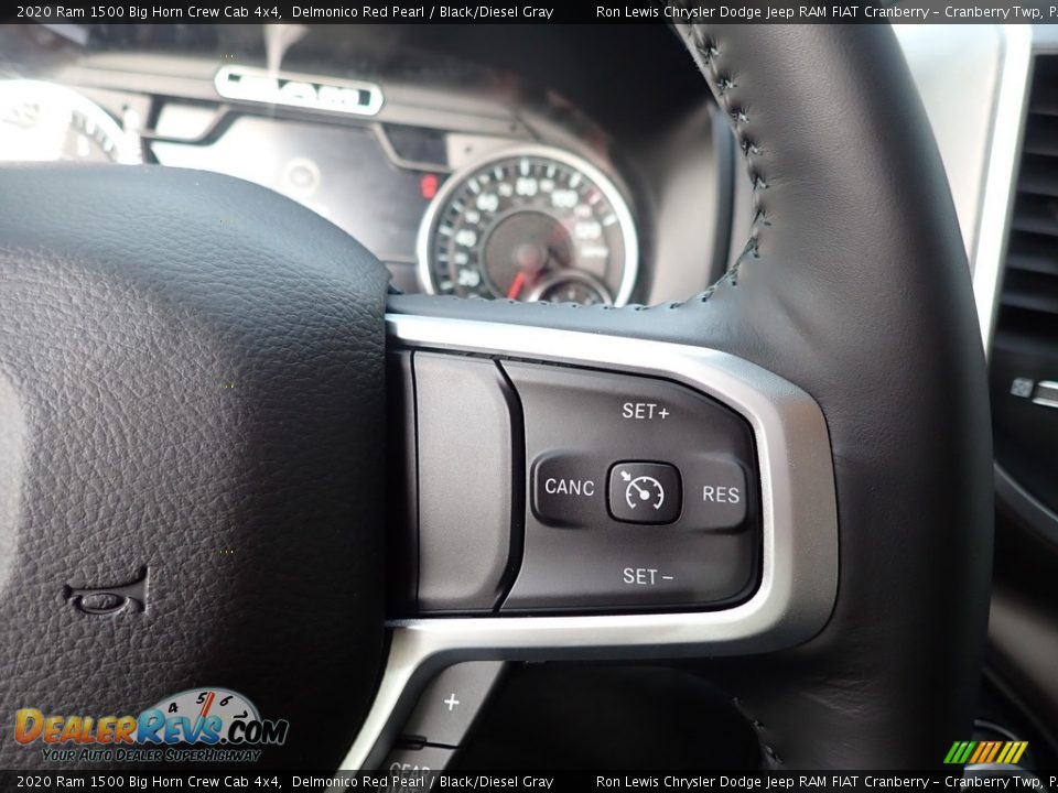 2020 Ram 1500 Big Horn Crew Cab 4x4 Delmonico Red Pearl / Black/Diesel Gray Photo #19
