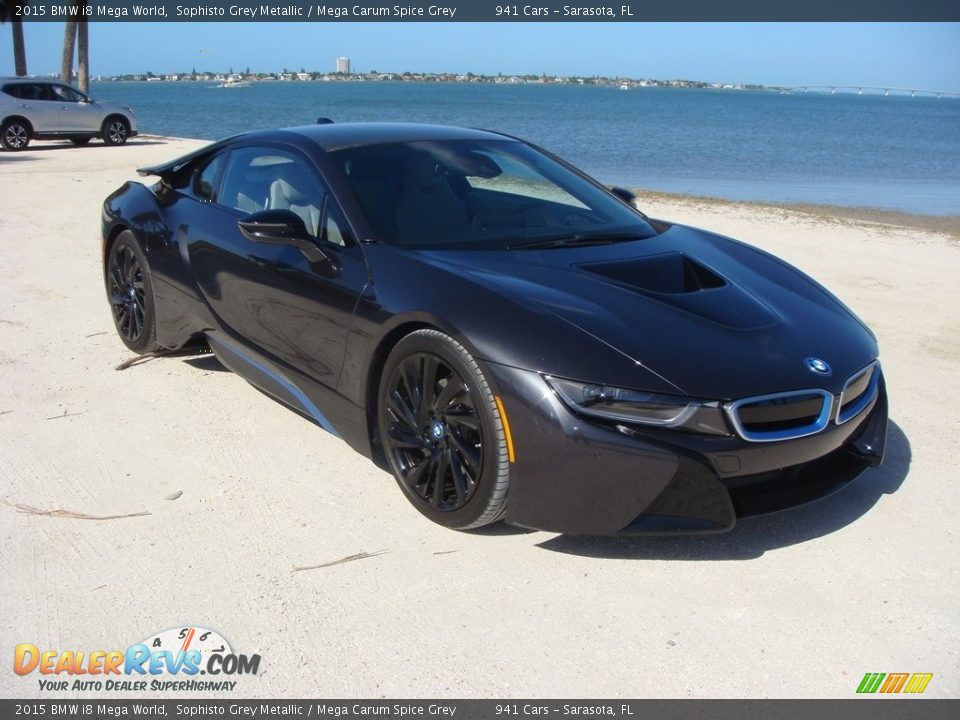 2015 BMW i8 Mega World Sophisto Grey Metallic / Mega Carum Spice Grey Photo #1