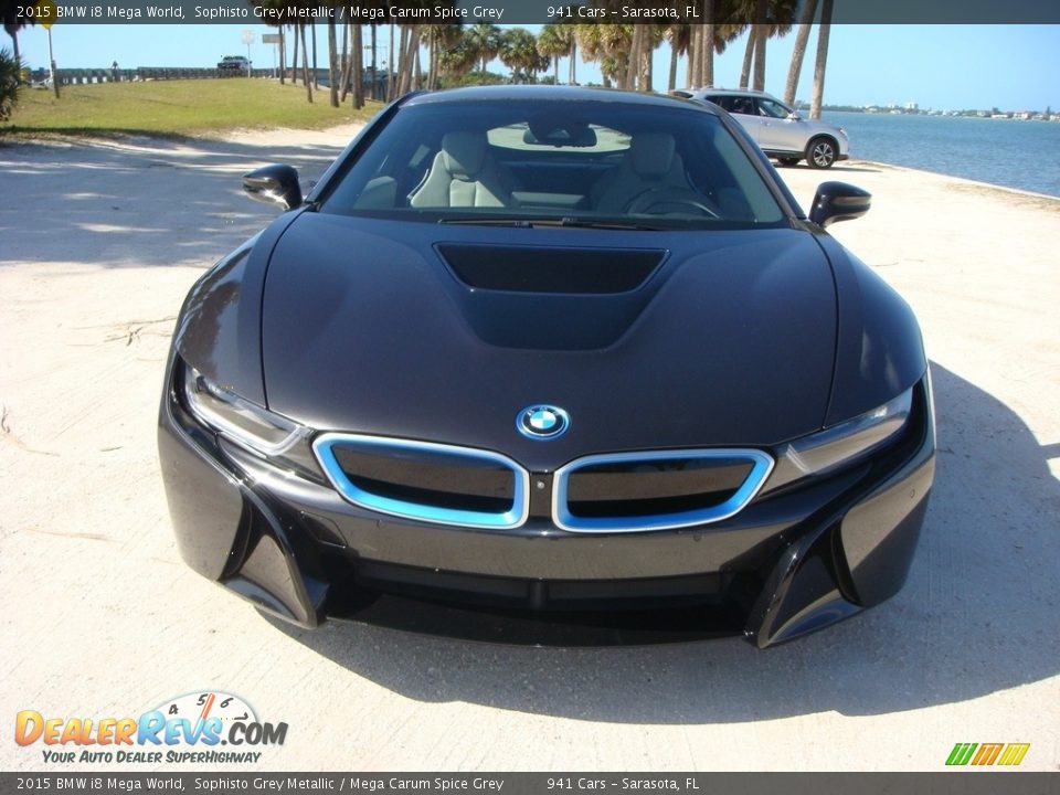 2015 BMW i8 Mega World Sophisto Grey Metallic / Mega Carum Spice Grey Photo #2