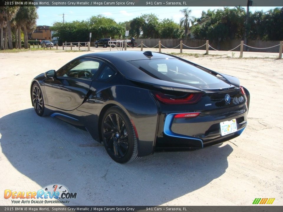 2015 BMW i8 Mega World Sophisto Grey Metallic / Mega Carum Spice Grey Photo #5