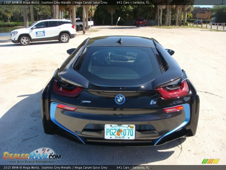 2015 BMW i8 Mega World Sophisto Grey Metallic / Mega Carum Spice Grey Photo #6