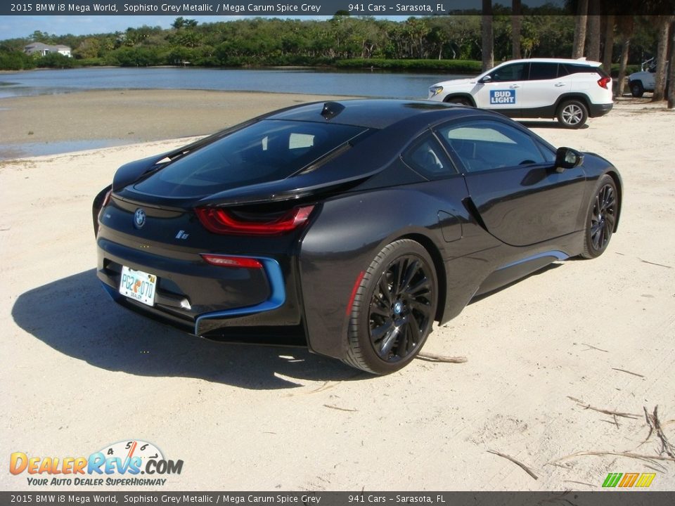 2015 BMW i8 Mega World Sophisto Grey Metallic / Mega Carum Spice Grey Photo #8