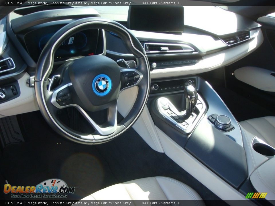 2015 BMW i8 Mega World Sophisto Grey Metallic / Mega Carum Spice Grey Photo #15