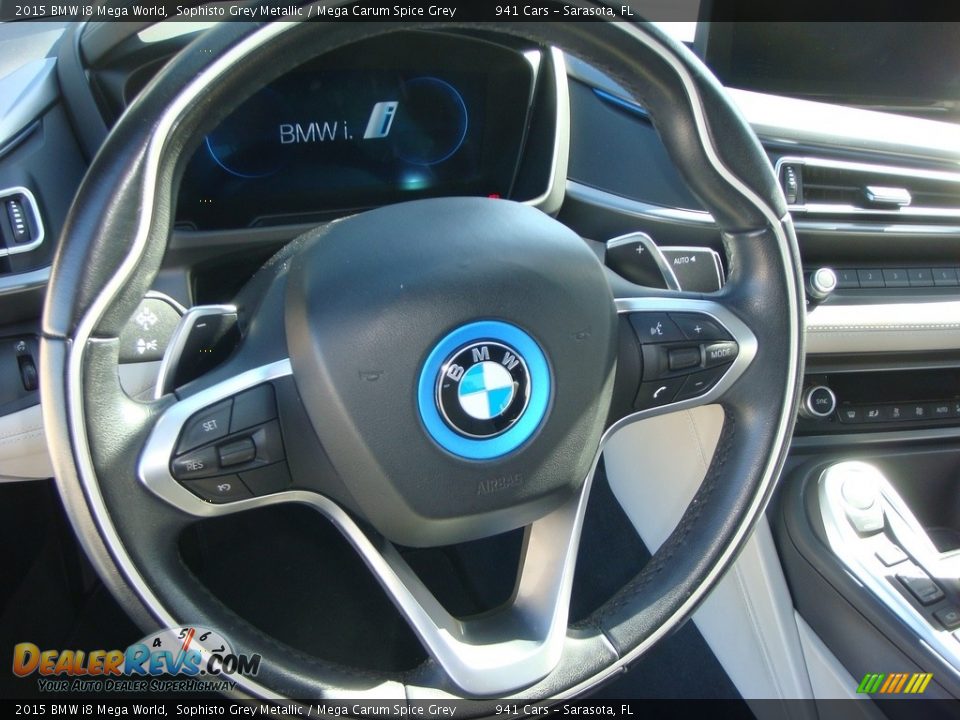 2015 BMW i8 Mega World Sophisto Grey Metallic / Mega Carum Spice Grey Photo #17