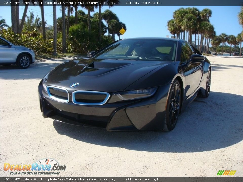 2015 BMW i8 Mega World Sophisto Grey Metallic / Mega Carum Spice Grey Photo #24