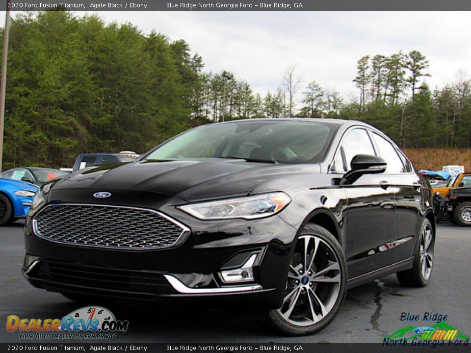 2020 Ford Fusion Titanium Agate Black / Ebony Photo #1