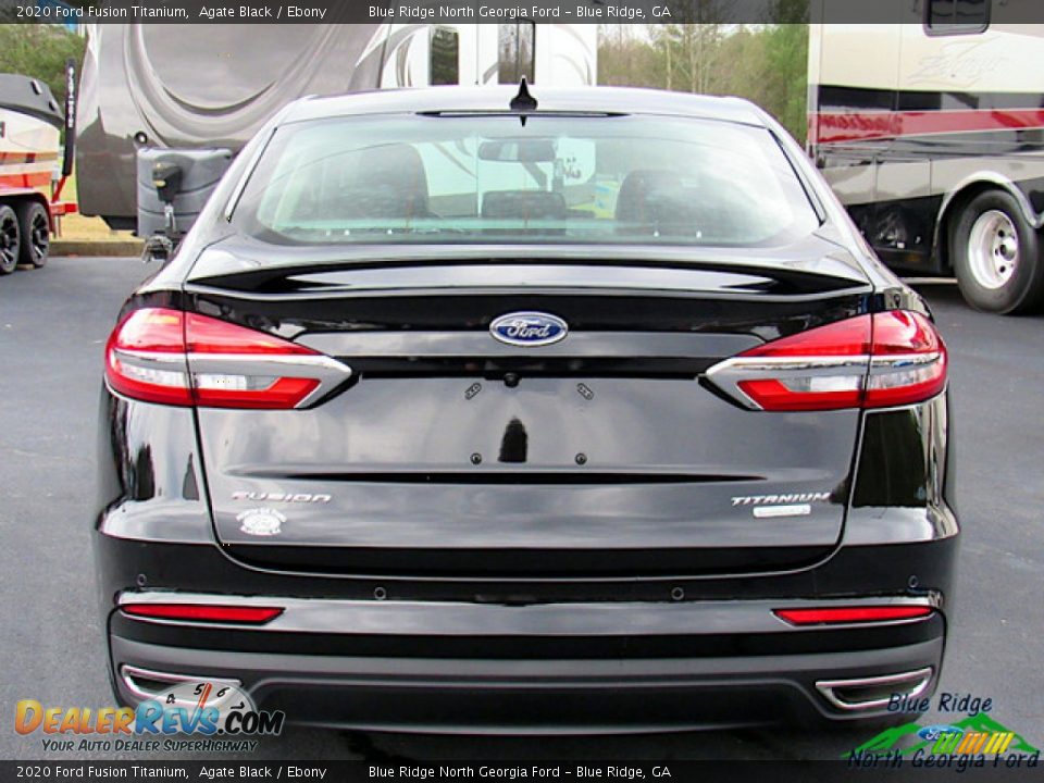 2020 Ford Fusion Titanium Agate Black / Ebony Photo #4