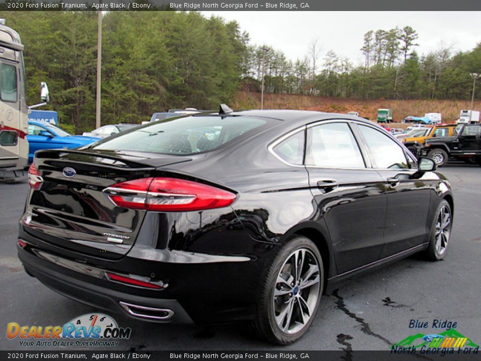 2020 Ford Fusion Titanium Agate Black / Ebony Photo #5