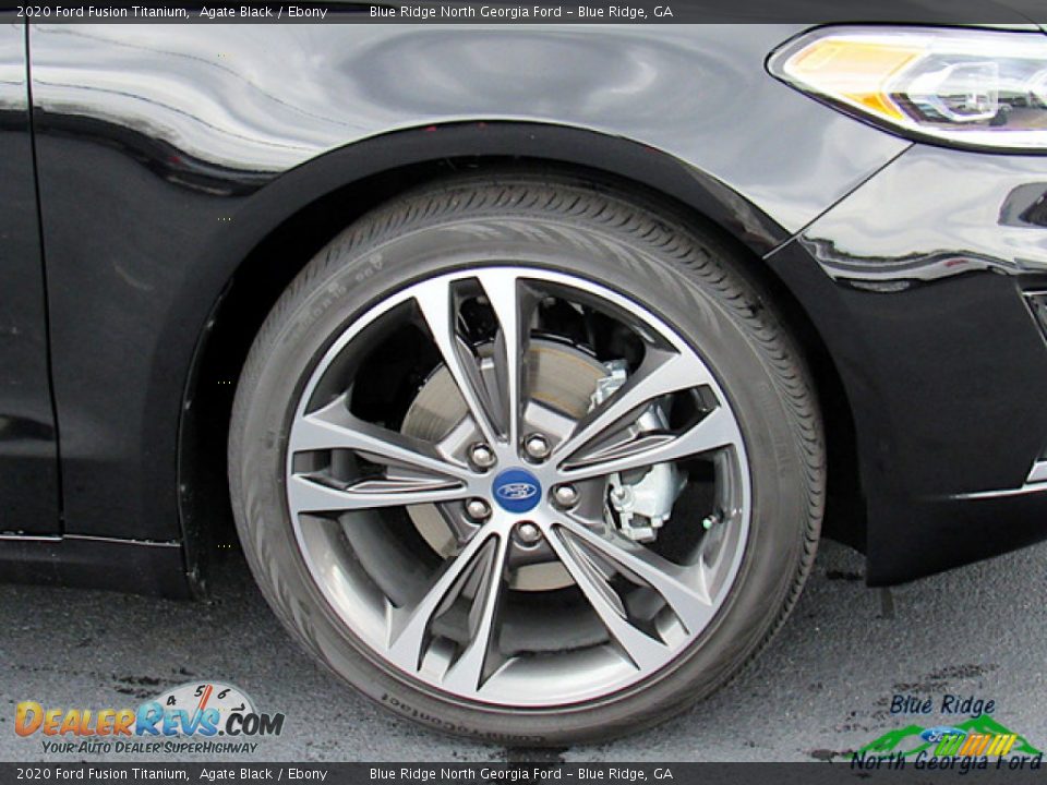 2020 Ford Fusion Titanium Agate Black / Ebony Photo #9