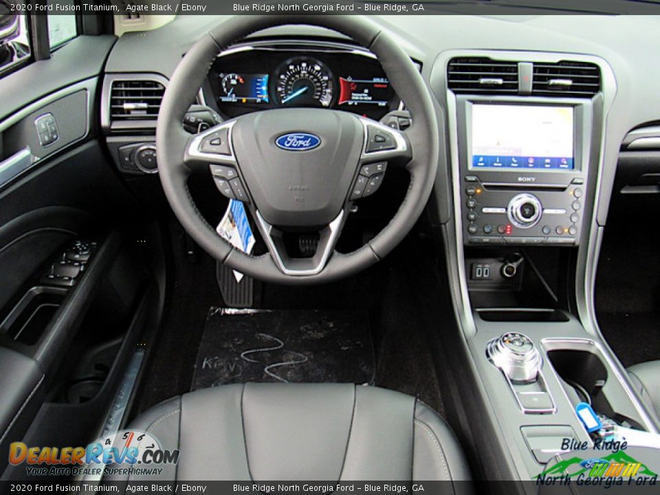 2020 Ford Fusion Titanium Agate Black / Ebony Photo #14