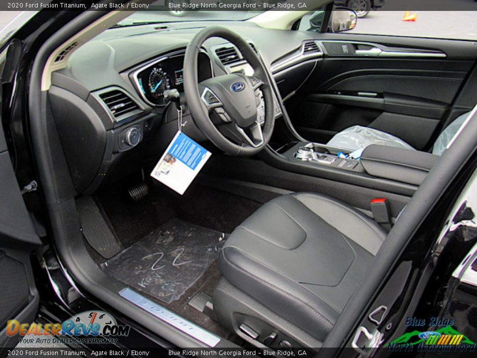 2020 Ford Fusion Titanium Agate Black / Ebony Photo #27