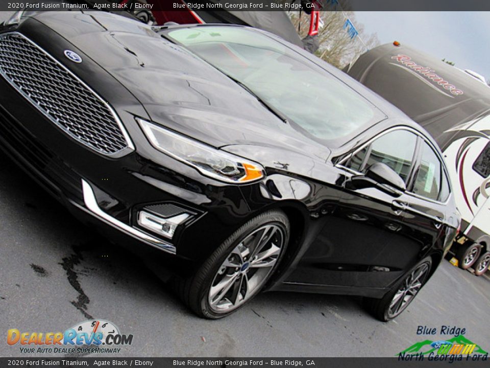 2020 Ford Fusion Titanium Agate Black / Ebony Photo #30