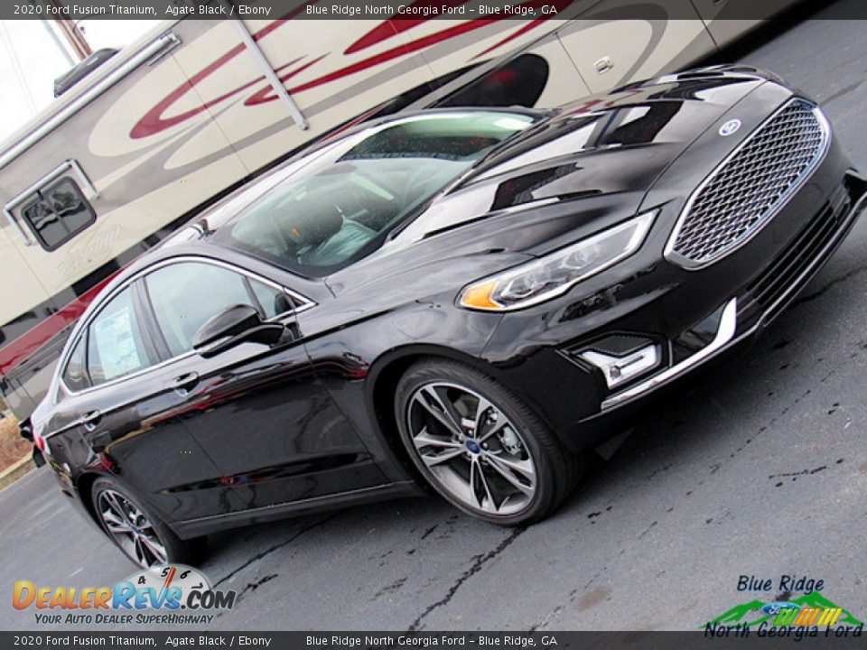 2020 Ford Fusion Titanium Agate Black / Ebony Photo #31