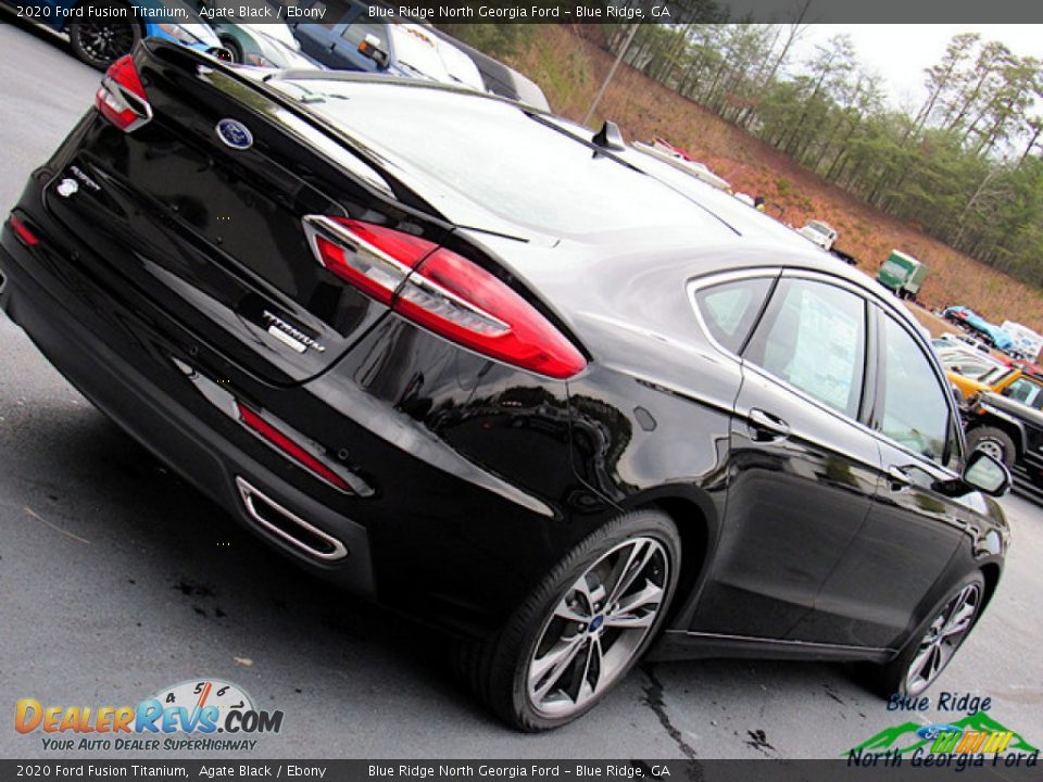 2020 Ford Fusion Titanium Agate Black / Ebony Photo #32