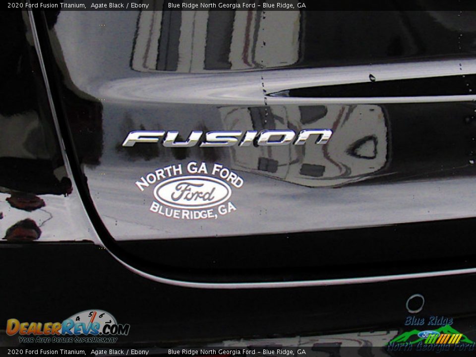 2020 Ford Fusion Titanium Agate Black / Ebony Photo #34