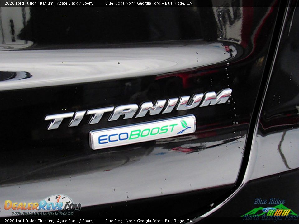 2020 Ford Fusion Titanium Agate Black / Ebony Photo #35