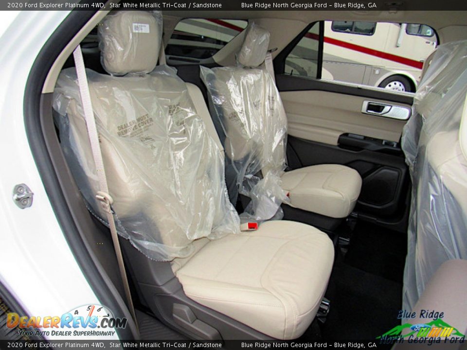 2020 Ford Explorer Platinum 4WD Star White Metallic Tri-Coat / Sandstone Photo #12