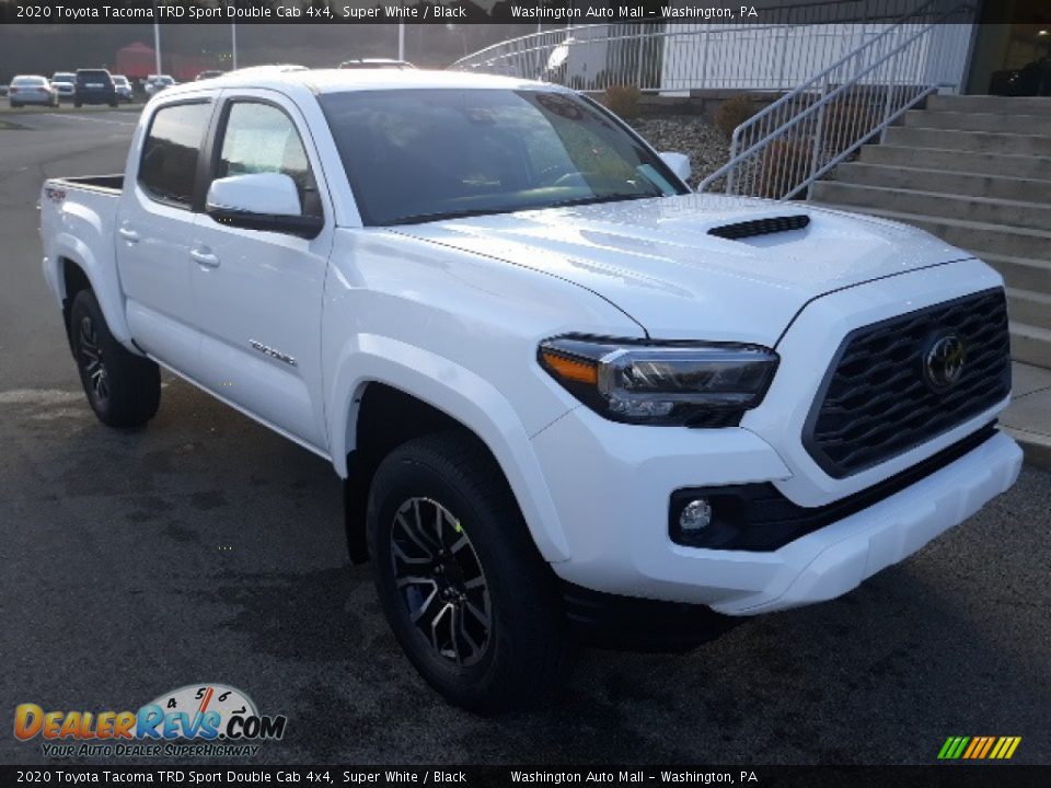 2020 Toyota Tacoma TRD Sport Double Cab 4x4 Super White / Black Photo #1