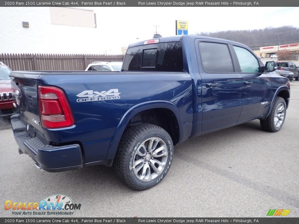 2020 Ram 1500 Laramie Crew Cab 4x4 Patriot Blue Pearl / Black Photo #5