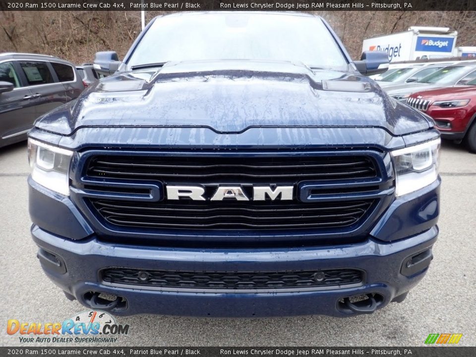 2020 Ram 1500 Laramie Crew Cab 4x4 Patriot Blue Pearl / Black Photo #8