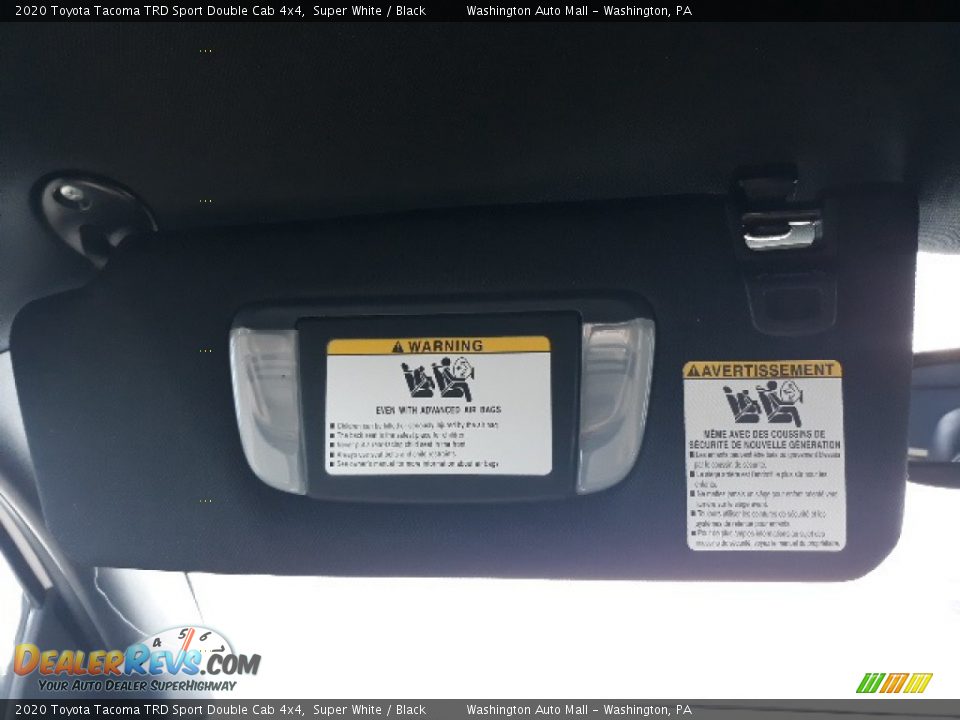 2020 Toyota Tacoma TRD Sport Double Cab 4x4 Super White / Black Photo #21