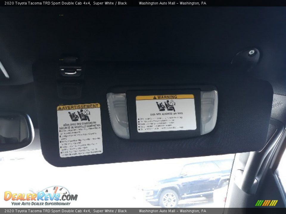 2020 Toyota Tacoma TRD Sport Double Cab 4x4 Super White / Black Photo #22