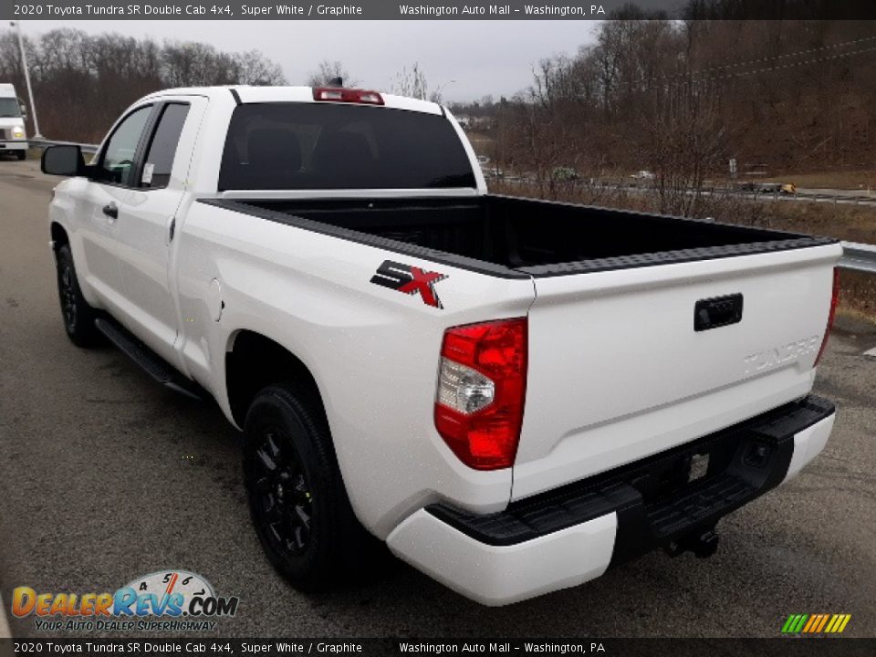 2020 Toyota Tundra SR Double Cab 4x4 Super White / Graphite Photo #2