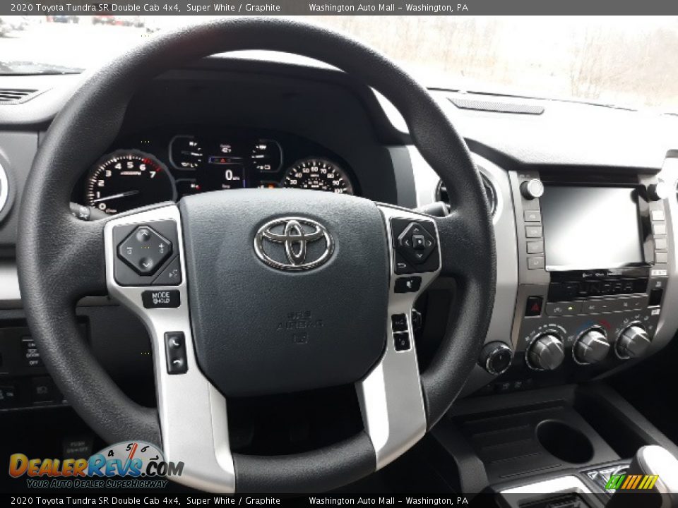 2020 Toyota Tundra SR Double Cab 4x4 Super White / Graphite Photo #3