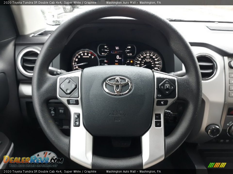 2020 Toyota Tundra SR Double Cab 4x4 Super White / Graphite Photo #4