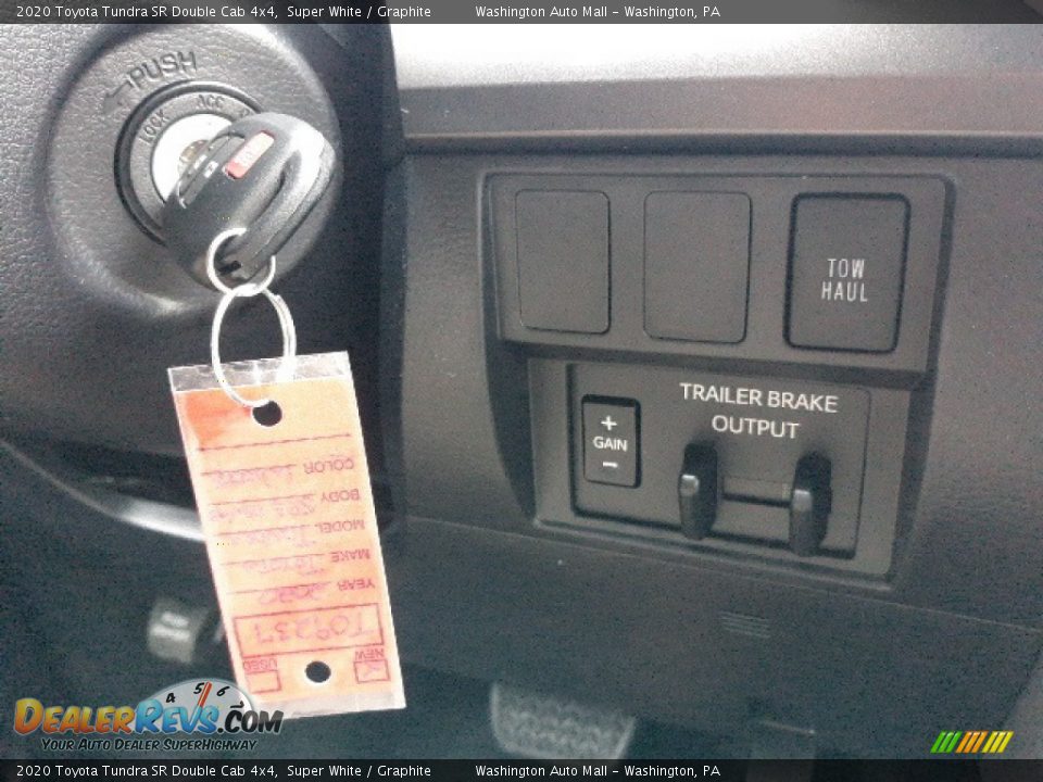 2020 Toyota Tundra SR Double Cab 4x4 Super White / Graphite Photo #8