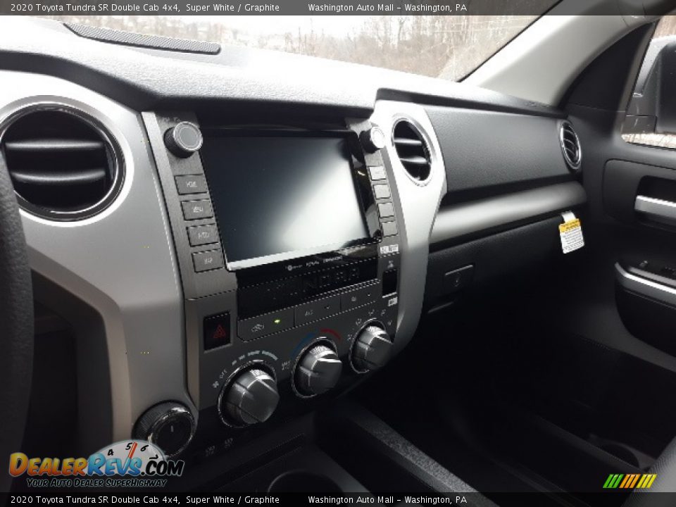 2020 Toyota Tundra SR Double Cab 4x4 Super White / Graphite Photo #9