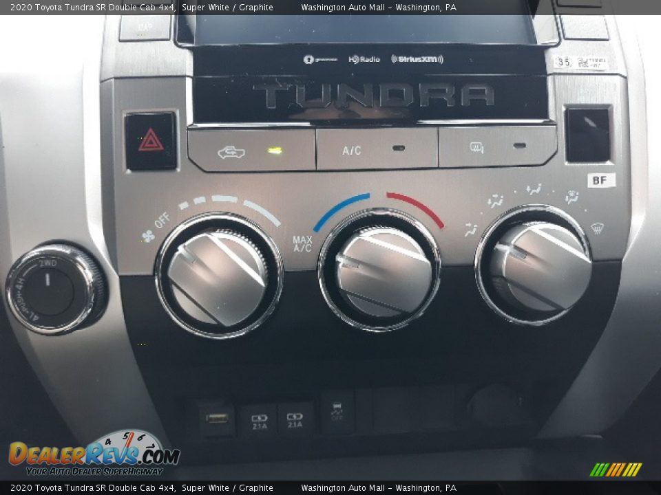 2020 Toyota Tundra SR Double Cab 4x4 Super White / Graphite Photo #13