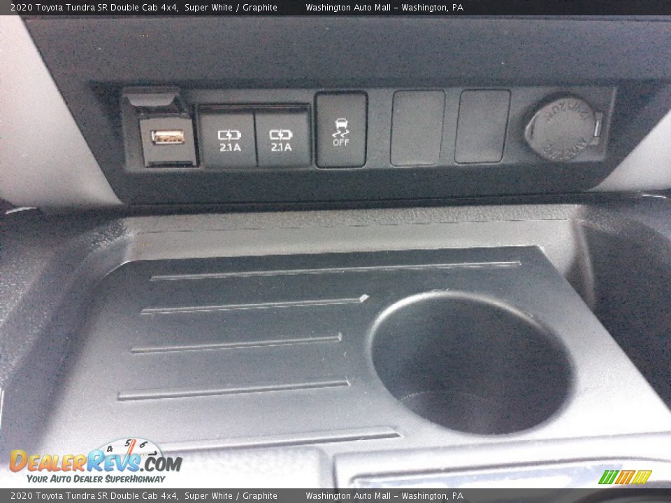 2020 Toyota Tundra SR Double Cab 4x4 Super White / Graphite Photo #14