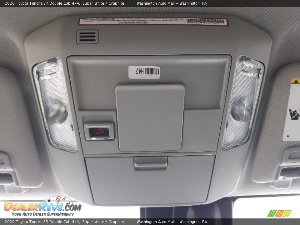 2020 Toyota Tundra SR Double Cab 4x4 Super White / Graphite Photo #17