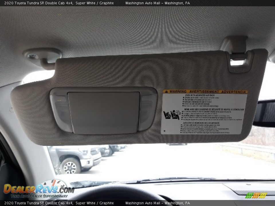2020 Toyota Tundra SR Double Cab 4x4 Super White / Graphite Photo #19