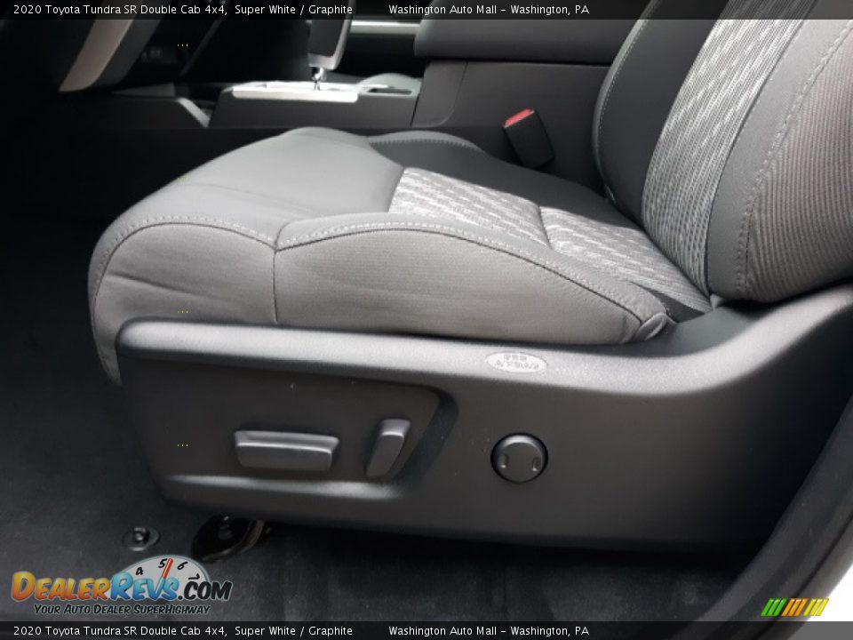 2020 Toyota Tundra SR Double Cab 4x4 Super White / Graphite Photo #23