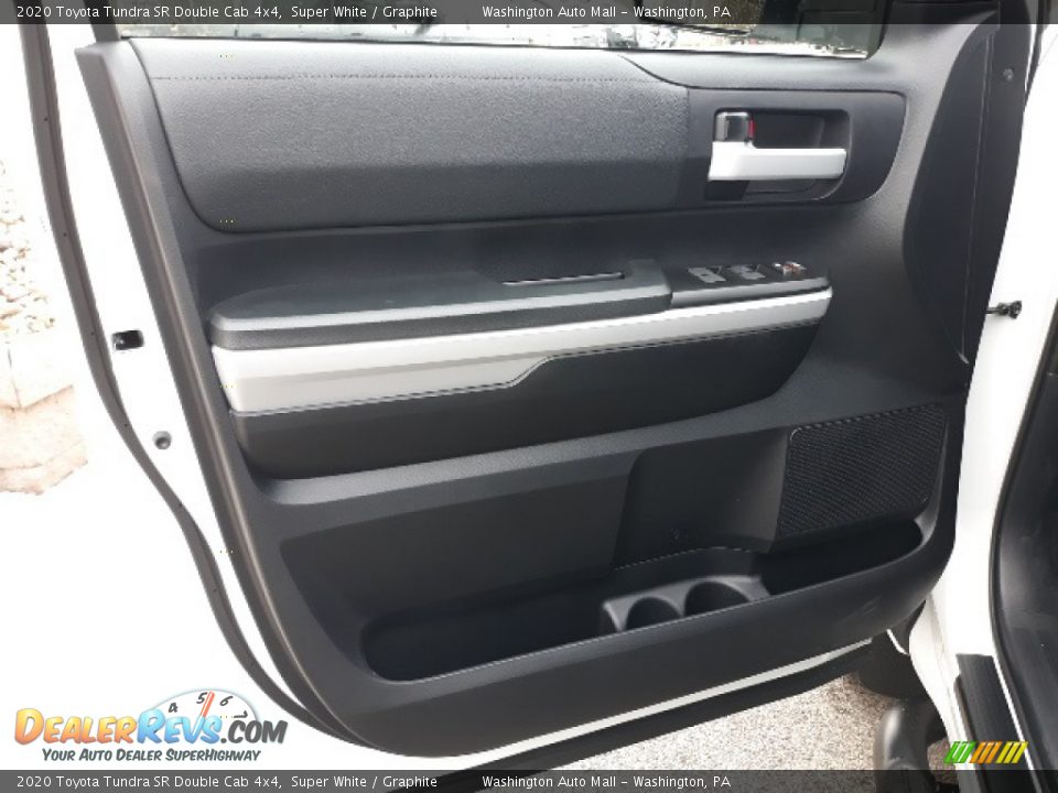 2020 Toyota Tundra SR Double Cab 4x4 Super White / Graphite Photo #24