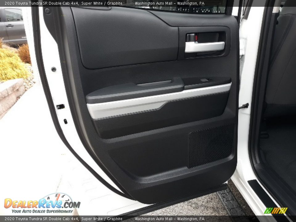 2020 Toyota Tundra SR Double Cab 4x4 Super White / Graphite Photo #28