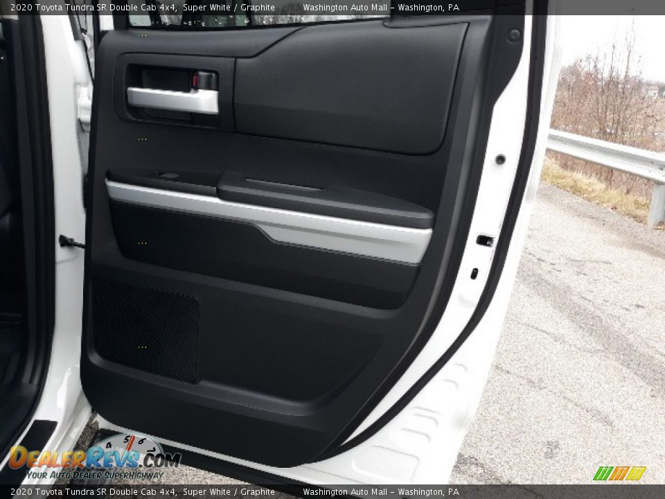 2020 Toyota Tundra SR Double Cab 4x4 Super White / Graphite Photo #32