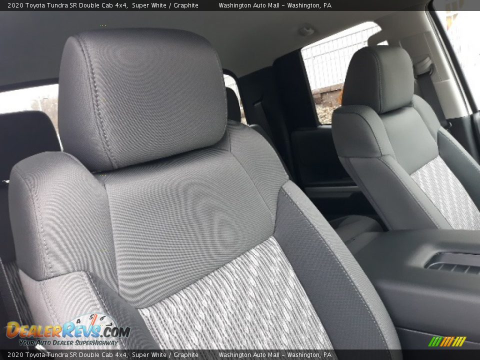 2020 Toyota Tundra SR Double Cab 4x4 Super White / Graphite Photo #34