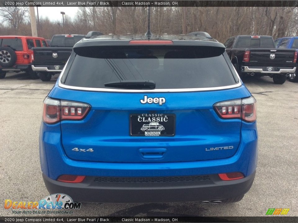 2020 Jeep Compass Limted 4x4 Laser Blue Pearl / Black Photo #8