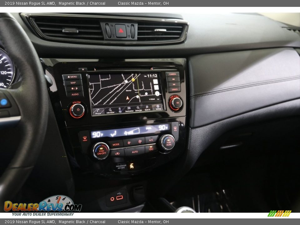 2019 Nissan Rogue SL AWD Magnetic Black / Charcoal Photo #9